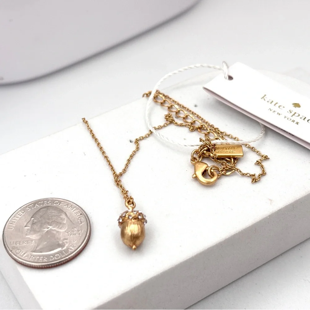 Kate Spade Pave Acorn Pendant Necklace